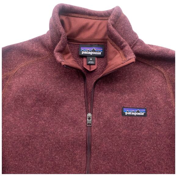 Patagonia Women's Better Sweater 1/4-Zip Sequoia Red Size Medium - Picture 3 of 5